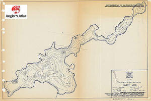 Contour map for Silent Lake, Ontario